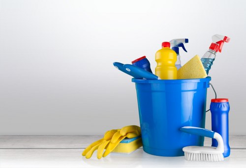 Local commercial cleaner working in an SW14 business space