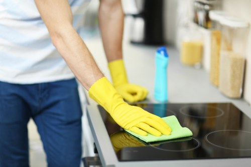 Inspection of a carpet cleaning concern during review